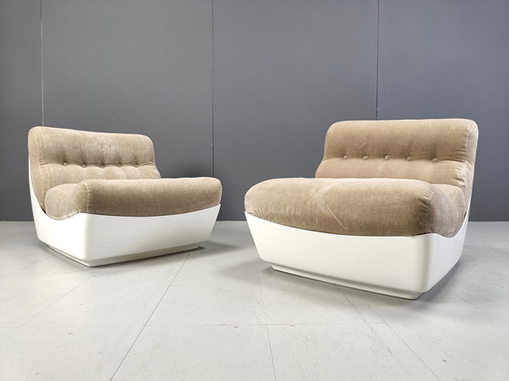 Image 1 of Paar Space Age Lounge Chairs, 1960er Jahre