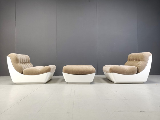 Image 1 of Paar Space Age Lounge Chairs, 1960er Jahre