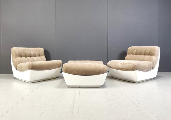 Image 1 of Paar Space Age Lounge Chairs, 1960er Jahre