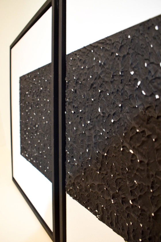 Image 1 of 2x Strukturierte Kunst