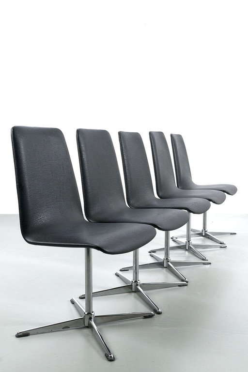 5x Vintage Drehstuhl