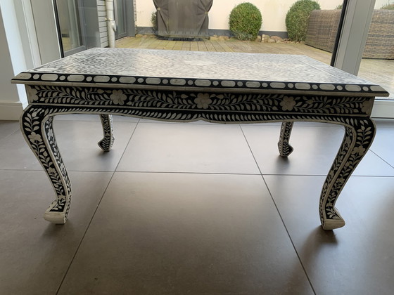 Image 1 of Bone Inlay Coffee Table