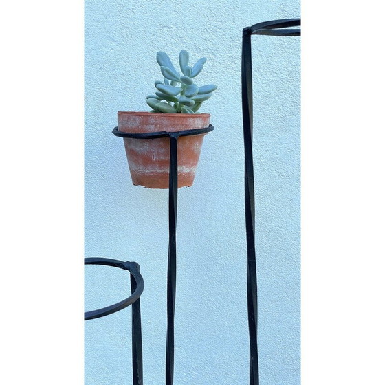 Image 1 of Vintage-Pflanzenhalter aus Stahl