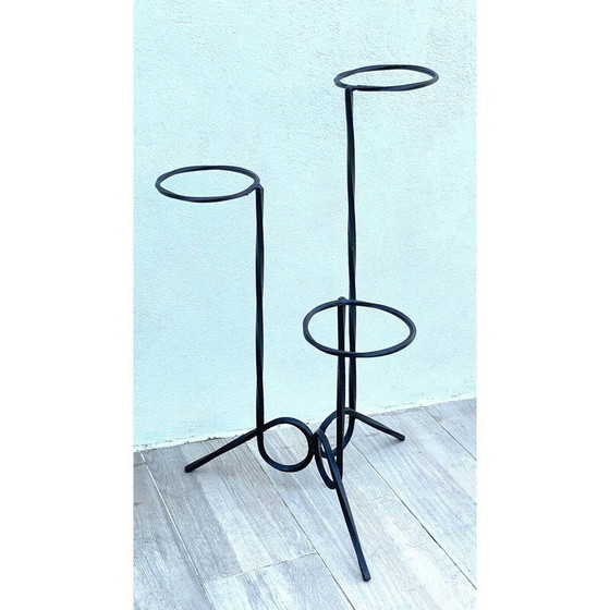 Image 1 of Vintage-Pflanzenhalter aus Stahl