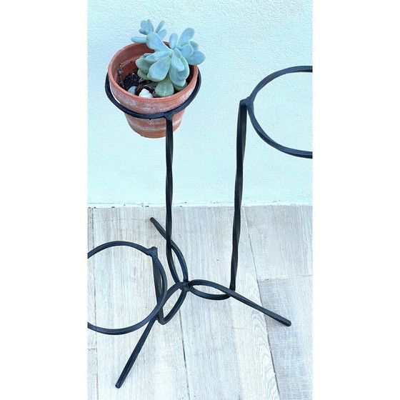 Image 1 of Vintage-Pflanzenhalter aus Stahl