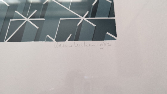 Image 1 of Hans Luiken Linoldruck 1983