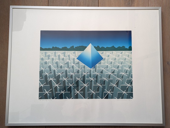 Image 1 of Hans Luiken Linoldruck 1983