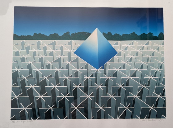 Image 1 of Hans Luiken Linoldruck 1983