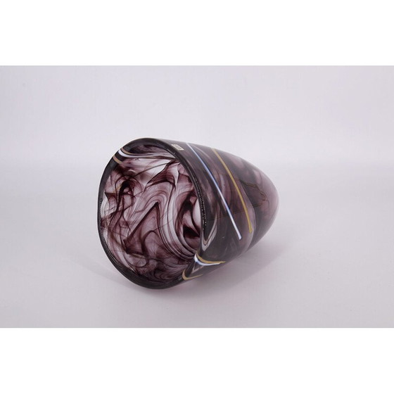 Image 1 of Skandinavische Vintage-Vase aus kontrastierendem Glas von Anna Ehrner für Kosta Boda, 1980