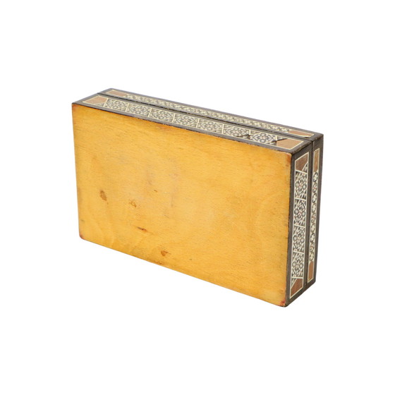 Image 1 of Intarsien aus Holz Syrischer Schmuck Schmuckkästchen Mosaik Knochen Perlmutt