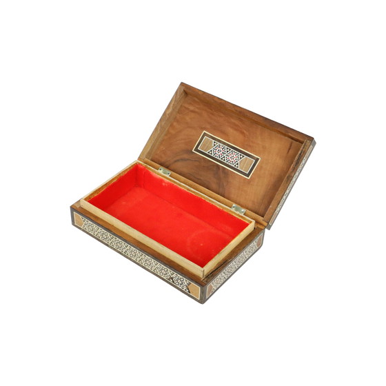 Image 1 of Intarsien aus Holz Syrischer Schmuck Schmuckkästchen Mosaik Knochen Perlmutt