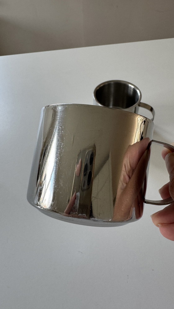 Image 1 of Vintage Kaffeetassen aus Edelstahl