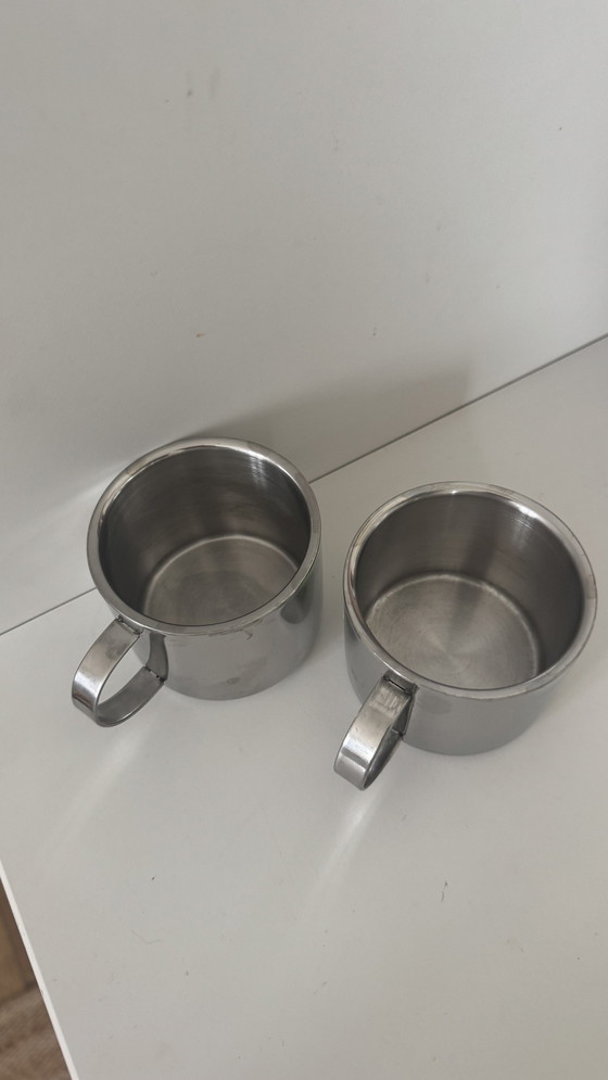 Image 1 of Vintage Kaffeetassen aus Edelstahl