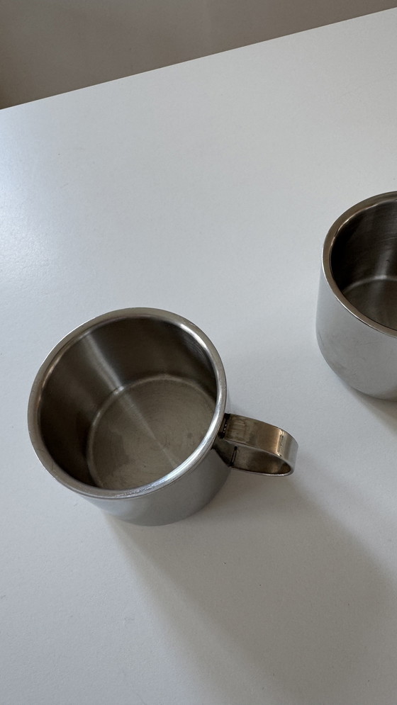 Image 1 of Vintage Kaffeetassen aus Edelstahl