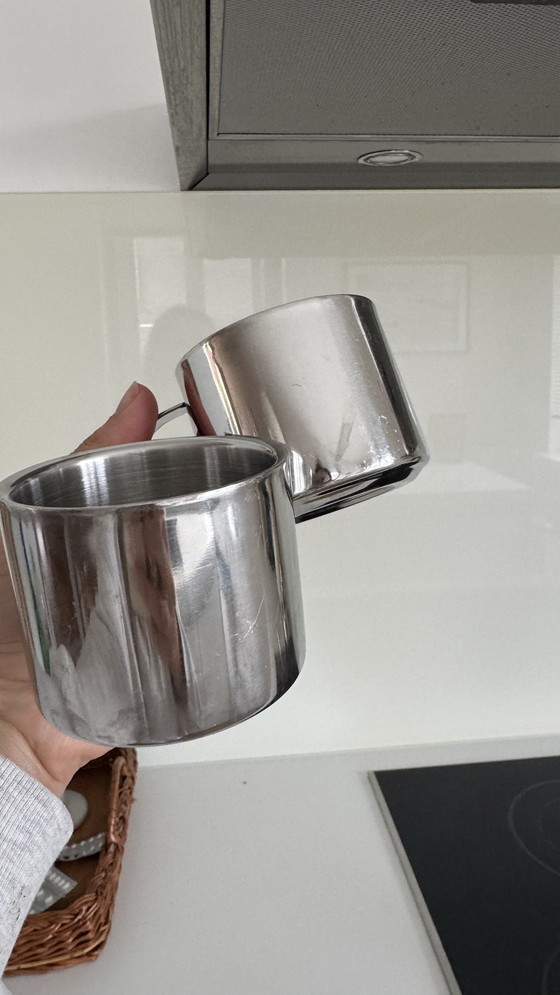 Image 1 of Vintage Kaffeetassen aus Edelstahl