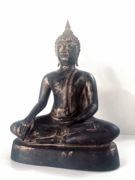 Image 1 of Buddha Shakyamuni, Ayutthaya - Vergoldete Bronze - Thailand - 17. Jahrhundert