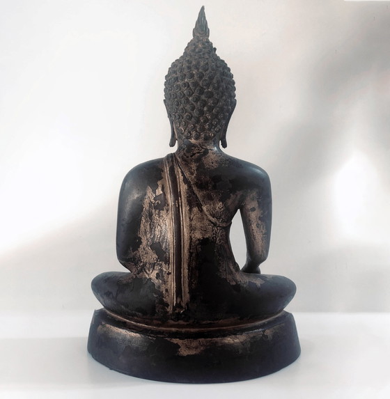 Image 1 of Buddha Shakyamuni, Ayutthaya - Vergoldete Bronze - Thailand - 17. Jahrhundert