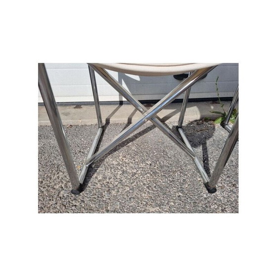 Image 1 of Paar Vintage-Sessel aus verchromtem Stahl von Börge Lindau und Bo Lindekrantz, 1960