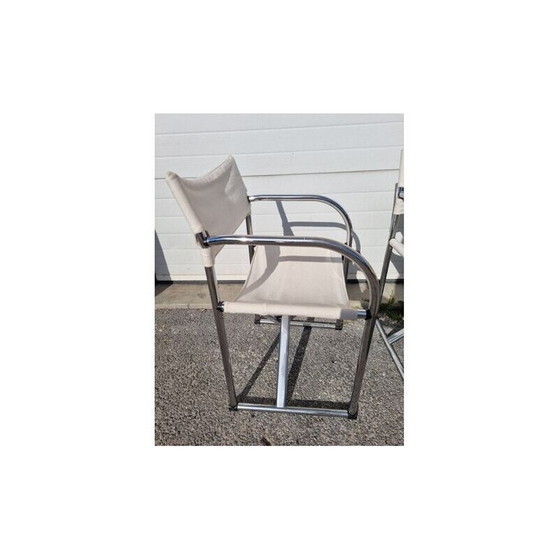 Image 1 of Paar Vintage-Sessel aus verchromtem Stahl von Börge Lindau und Bo Lindekrantz, 1960