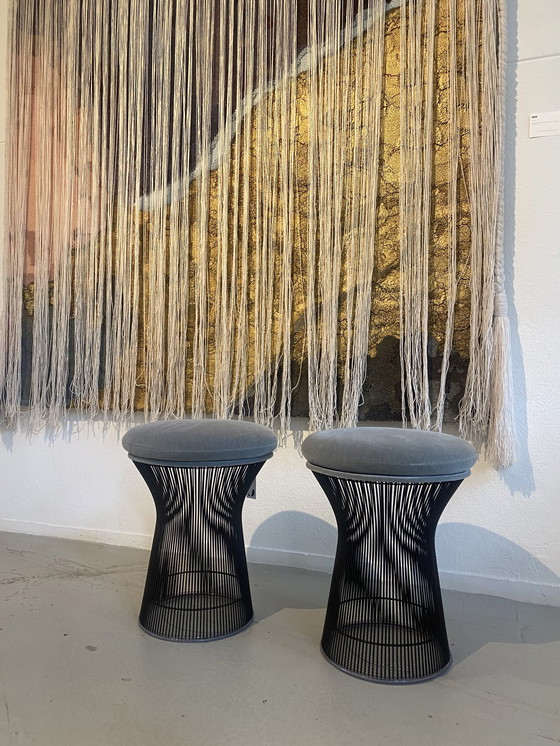 Image 1 of 2x Knoll International Platner Hocker