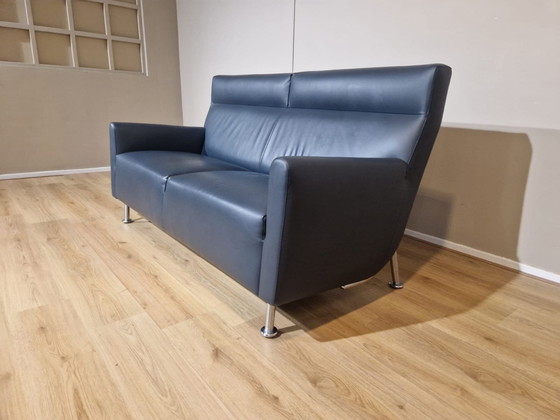 Image 1 of Leolux Rooby 2-Sitzer Sofa Leder Anthrazit Design Hugo De Ruiter