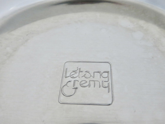 Image 1 of 3 Dessous De Verre "Letang & Remy" Edelstahl, Frankreich, 70 80