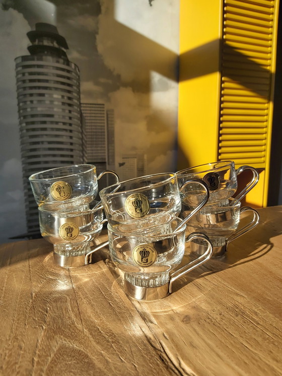 Image 1 of 6x Vintage Kaffeetassen aus Glas