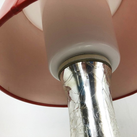 Image 1 of Rote Vintage-Tischleuchte von Uno und Östen Kristiansson für Luxus Vittsjö