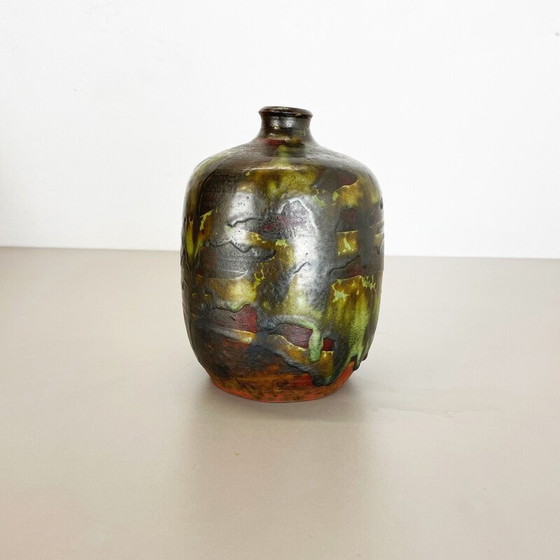 Image 1 of Vase aus Steingut von Gerhard Liebenthron, Deutschland 1960er Jahre