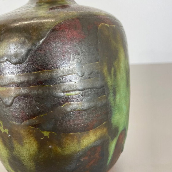 Image 1 of Vase aus Steingut von Gerhard Liebenthron, Deutschland 1960er Jahre