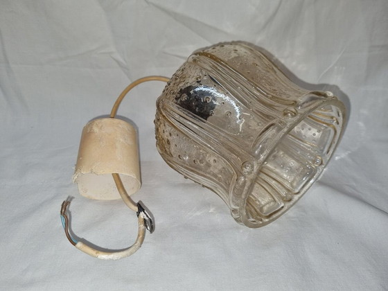 Image 1 of Vintage-Hängeleuchte aus Glas von 1970