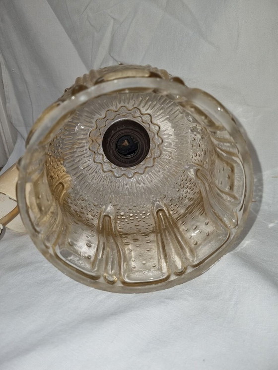 Image 1 of Vintage-Hängeleuchte aus Glas von 1970