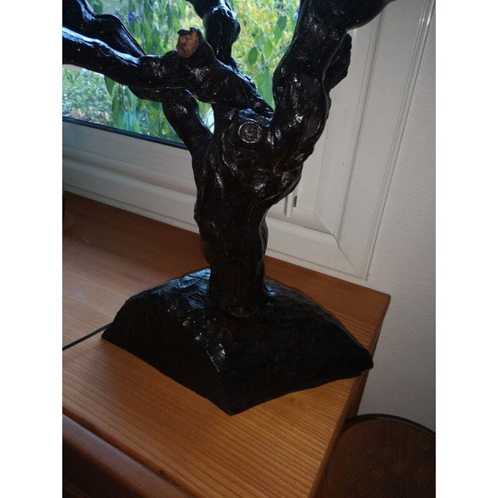 Image 1 of Vintage Tischlampe in Wein, 1970