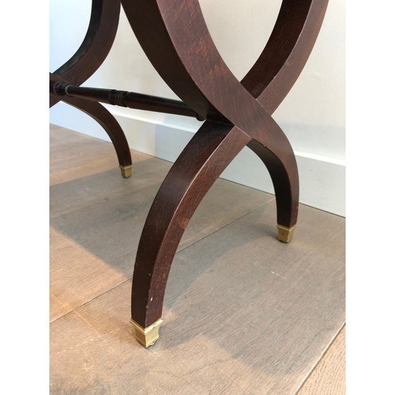 Image 1 of Vintage-Hocker aus Mahagoni, 1950