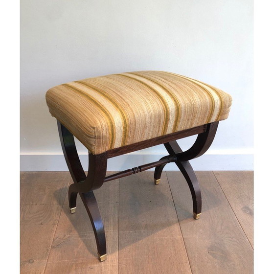 Image 1 of Vintage-Hocker aus Mahagoni, 1950