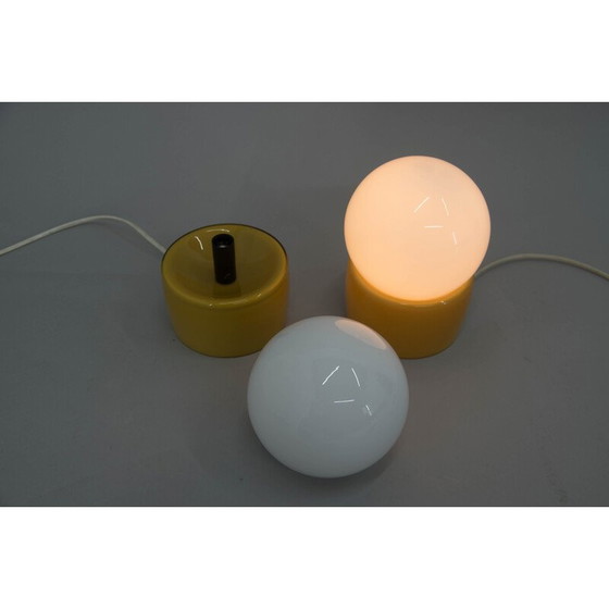 Image 1 of Paar alte Nachttischlampen aus Glas, 1960
