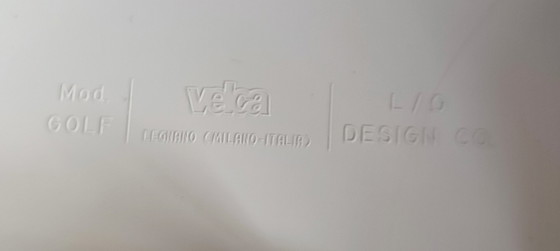 Image 1 of Weltraumzeitalter Velca Hocker Golf Lucci & Orlandini Creme