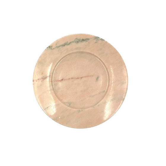 Image 1 of Rosafarbener Marmoraufsatz von Up and Up, Italien 1970er Jahre