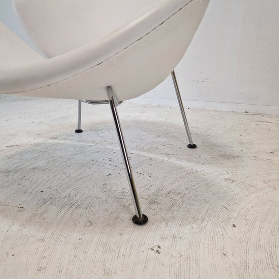 Image 1 of Vintage-Scheibenstuhl aus Chromstahl und Leder von Pierre Paulin für Artifort, 1980