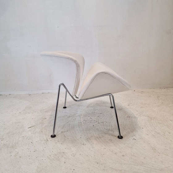 Image 1 of Vintage-Scheibenstuhl aus Chromstahl und Leder von Pierre Paulin für Artifort, 1980