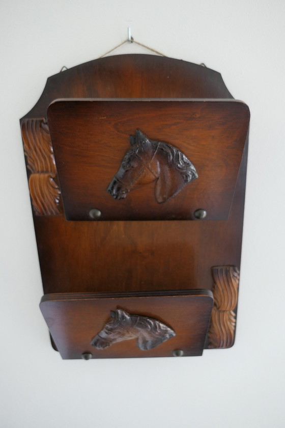 Image 1 of Art Deco Zeitungsständer Wandständer Elma