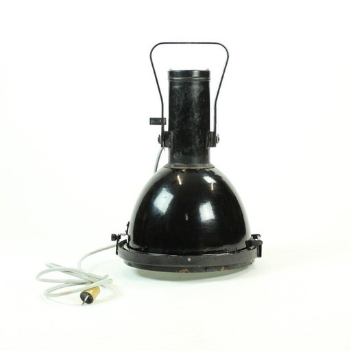 Industrieller schwarzer Metallprojektor im Vintage-Stil