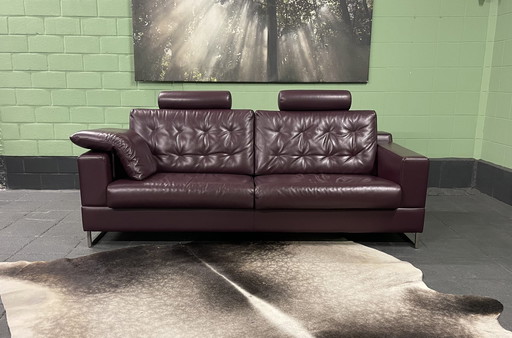 Leolux Cuno 3-Sitzer Sofa Leder Design