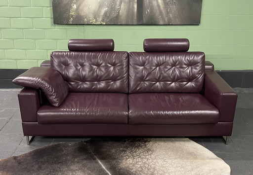 Leolux Cuno 3-Sitzer Sofa Leder Design