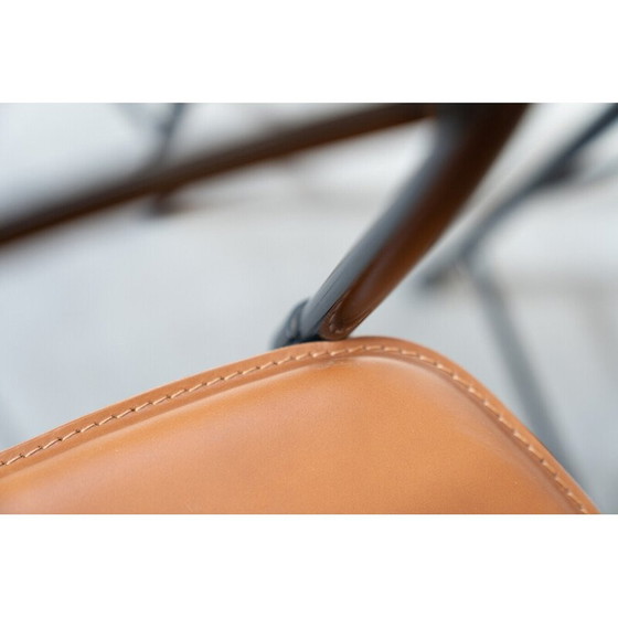 Image 1 of Satz von 6 Stühlen aus Aluminium und Leder, 1980