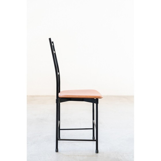 Image 1 of Satz von 6 Stühlen aus Aluminium und Leder, 1980