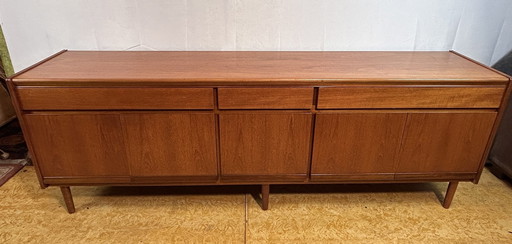 Mid Century Retro Vintage Teak lange Anrichte von William Lawrence 1960