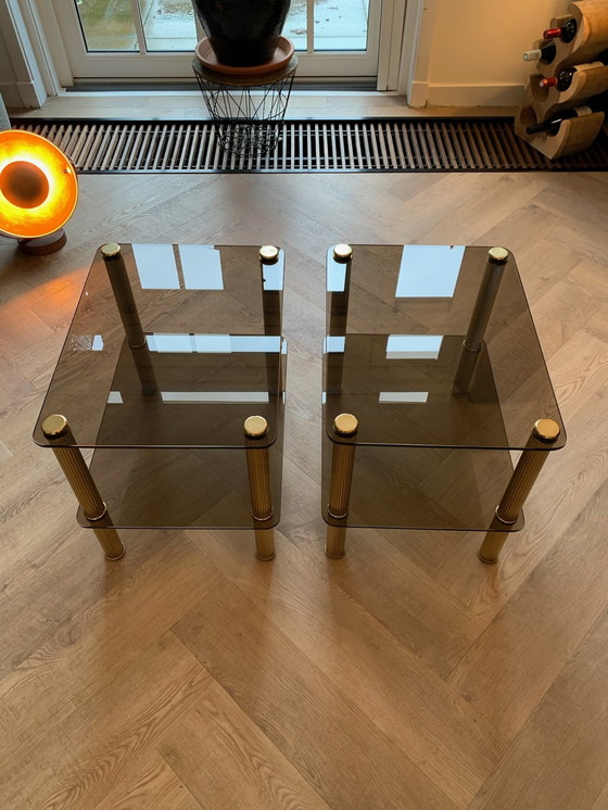 Image 1 of 2X Hollywood Regency Beistelltische