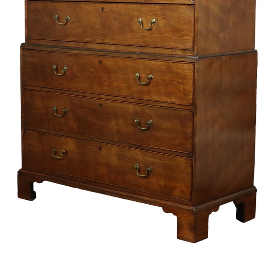 Image 1 of George Iii Tallboy Kommode auf Kommode Mahagoni