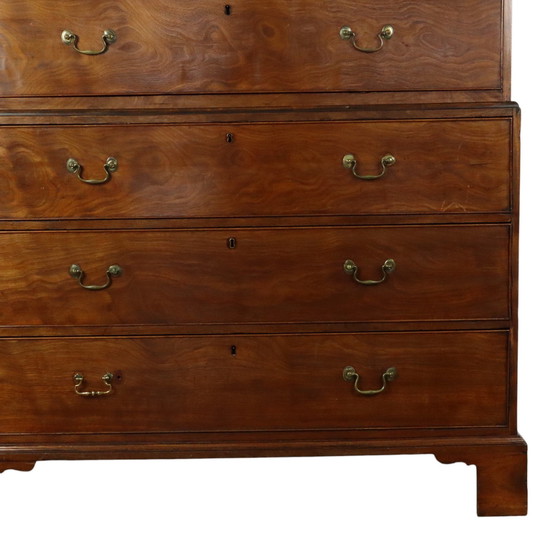 Image 1 of George Iii Tallboy Kommode auf Kommode Mahagoni